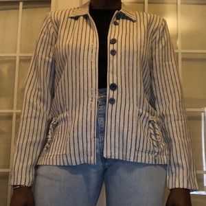 Strip light weight blazer